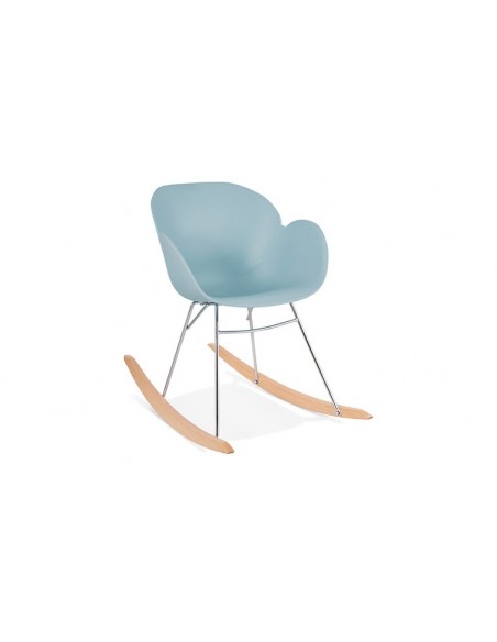 Fauteuil à bascule bleu