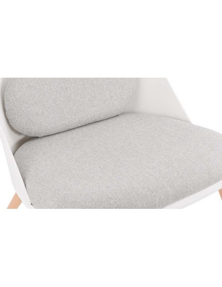 Fauteuil scandinave blanc et gris