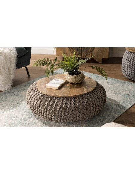 Table basse coton