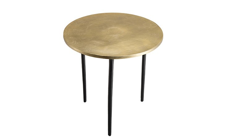Table d'appoint ronde couleur dorée - Miro Home