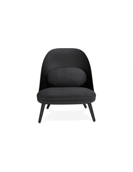 Fauteuil oval noir