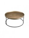 Table basse alu doré