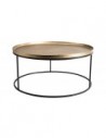 Table basse alu doré