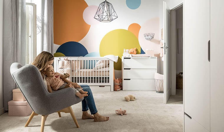 Commode De Rangement A Tiroirs Et Plan A Langer Chambre Bebe