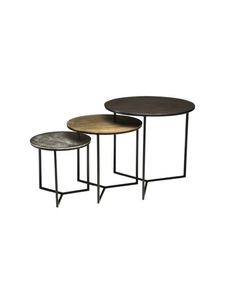 Lot de 3 tables gigognes