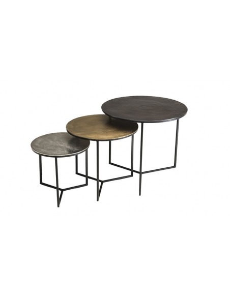 Lot de 3 tables gigognes