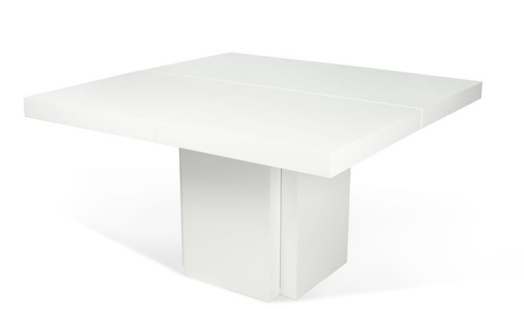 Table à manger 262 cm décor blanc brillant - DINNY