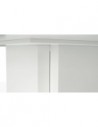 Table carrée blanc brillant