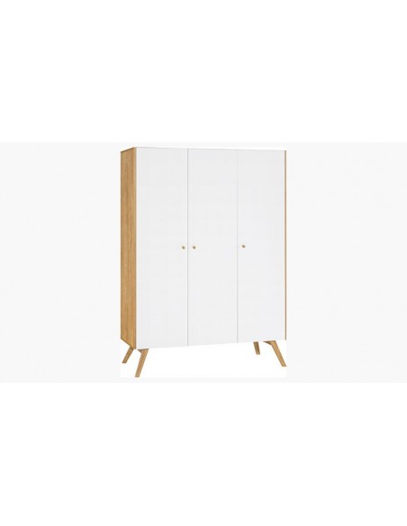 Armoire scandinave 3 portes Nature