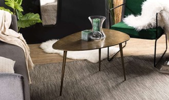 Table basse goutte d'eau design