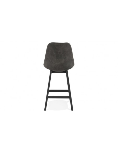 Tabouret bar tissu gris