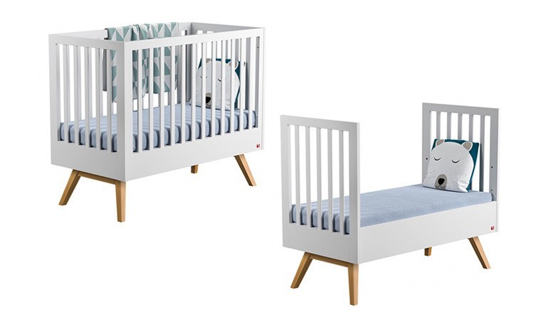 Lit bébé évolutif 70x140 SIMPLE Bois VOX, Vente en ligne de Lit bébé