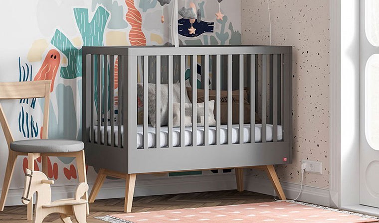 Chambre bébé complète grise Nature Vox 60 x 120 cm