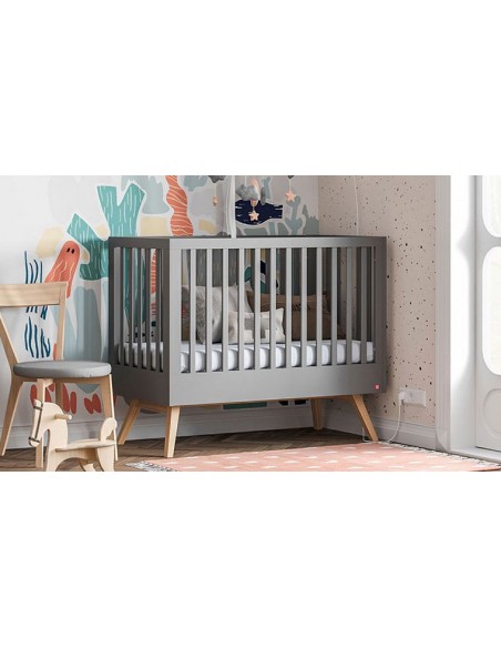 Chambre bébé complète grise Nature Vox 60 x 120 cm