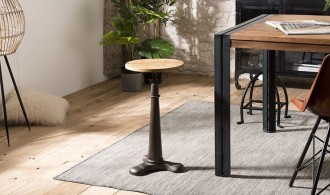 Tabouret en acacia