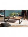 table basse industrielle rectangulaire