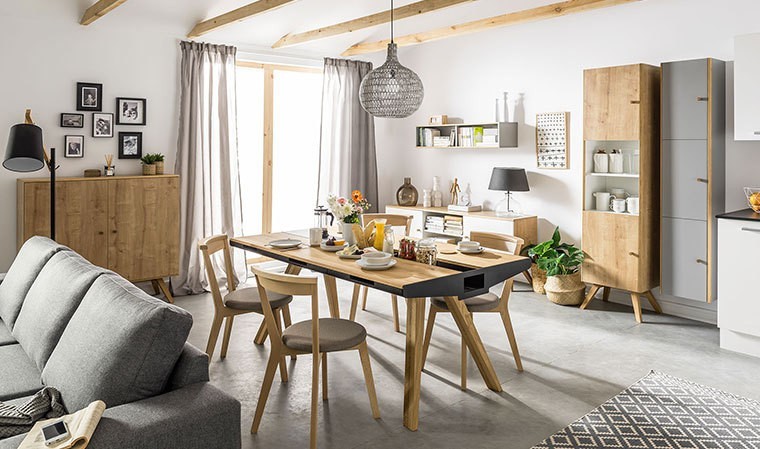 Plateau repas en bois avec tiroir de rangement