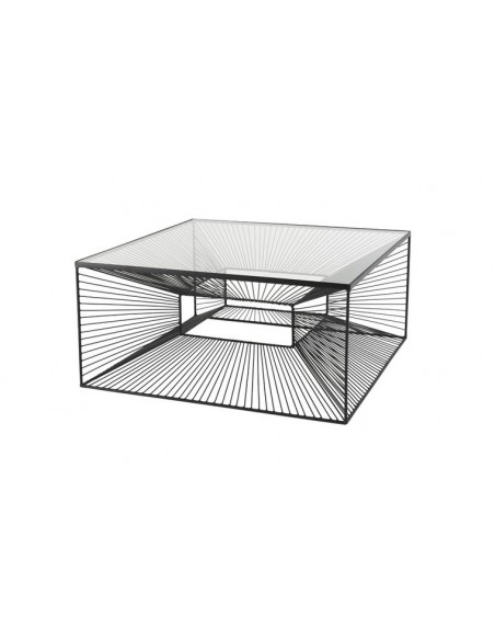 table basse carrée géométrique
