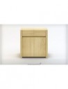 Commode et lit en bois massif hêtre