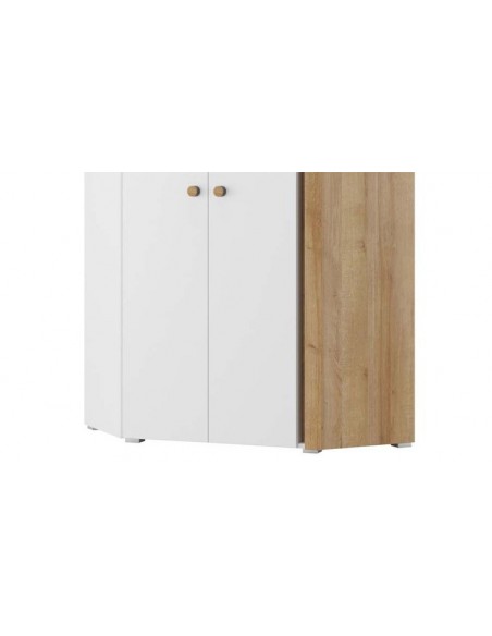 Armoire angle ado scandinave