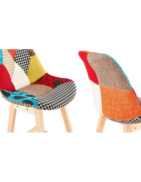 Chaise haute patchwork