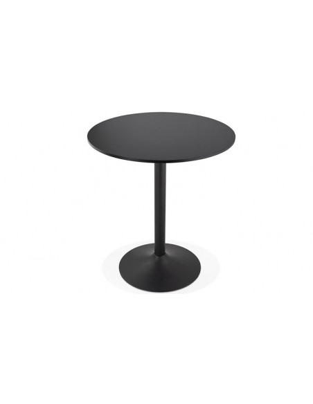 Table bar ronde noir