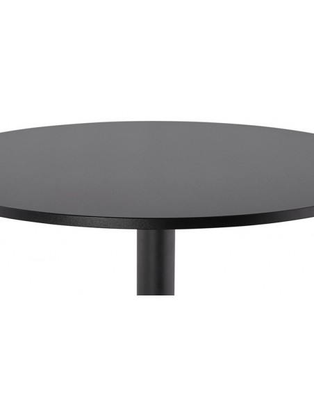 Table bar ronde noir