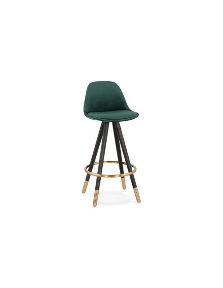 Tabouret velours doré