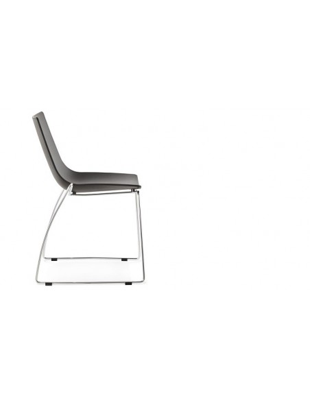 Chaise Form noire - chaise design minimaliste