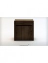 lit bas et commode en wengue