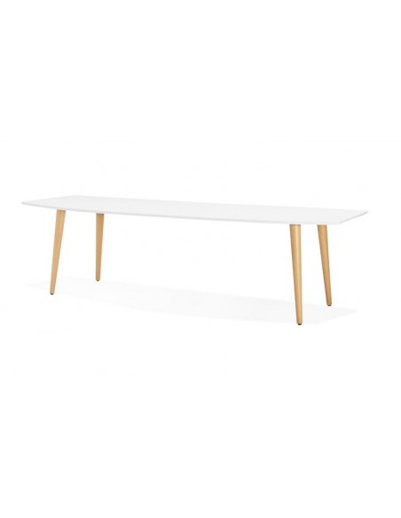 table scandinave blanche extensible