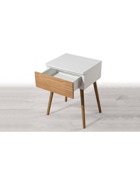 table chevet pin miel