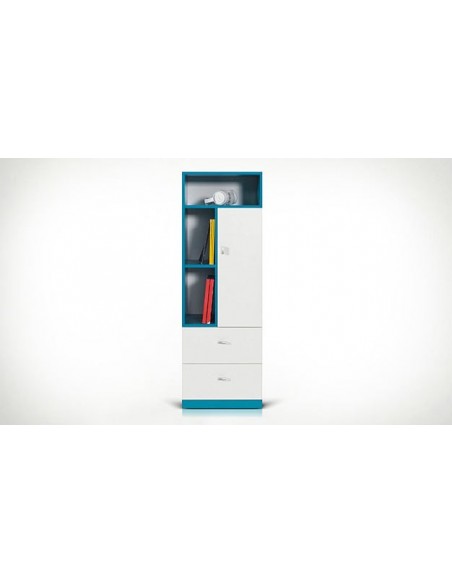 BIBLIOTHEQUE BASSE JOLLY BLEU