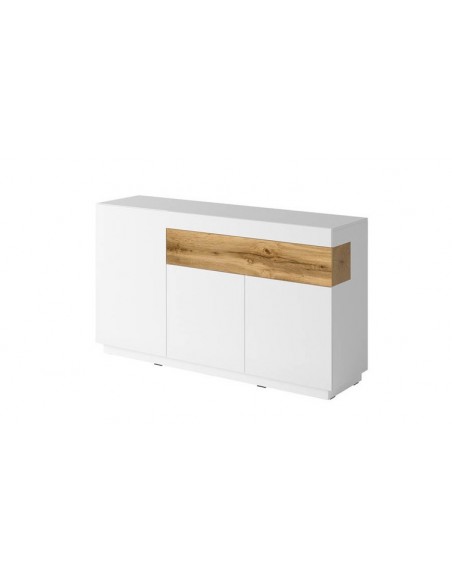 Buffet scandinave blanc brillant