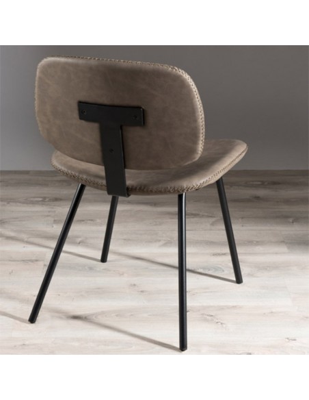 chaise moderne marron