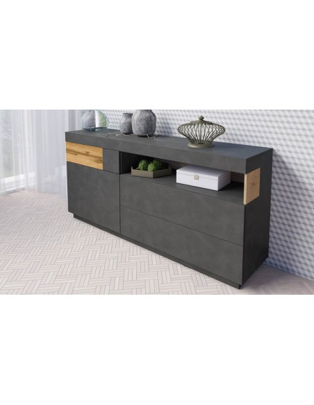 Buffet moderne gris foncé