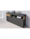 Buffet moderne gris foncé