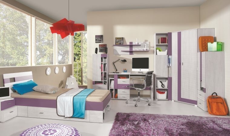 Bureau Blanc et Violet Joy