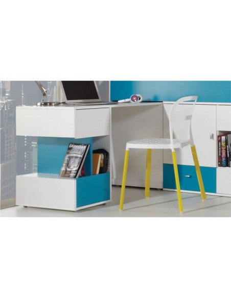 Lit enfant bureau coulissant