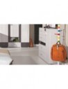 Commode blanche et grise