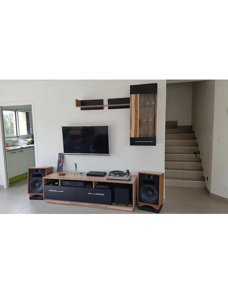 Meuble de rangement mural (1 porte) BLACK