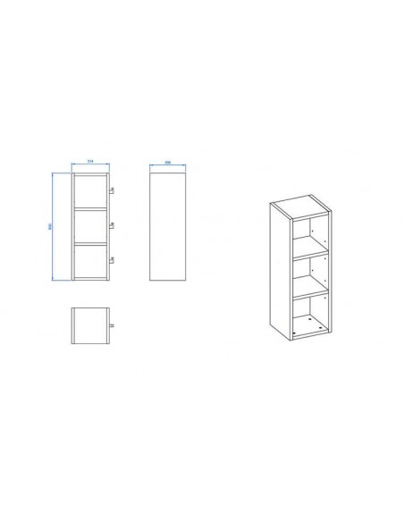 Étagère design en bois facile à installer