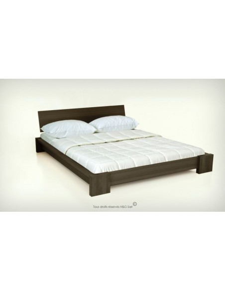 Lit bois sommier et matelas