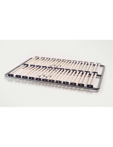Sommier lattes flexible cadre metal