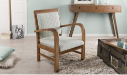 Fauteuil scandinave en teck massif