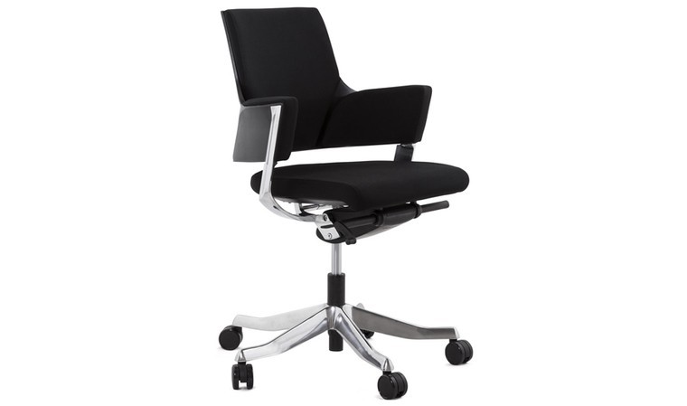 Chaise de bureau ergonomique NOVELLO bicolore Noir / Blanc