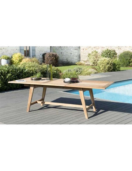 Table de jardin à rallonge en teck