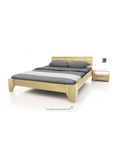 Lit, sommier et matelas 2 personnes