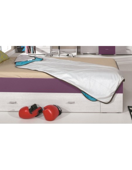 lit avec matelas enfant rangement