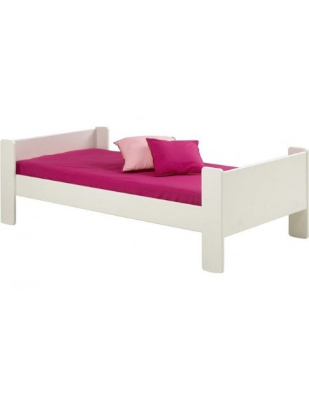 promotion lit enfant blanc bois massif